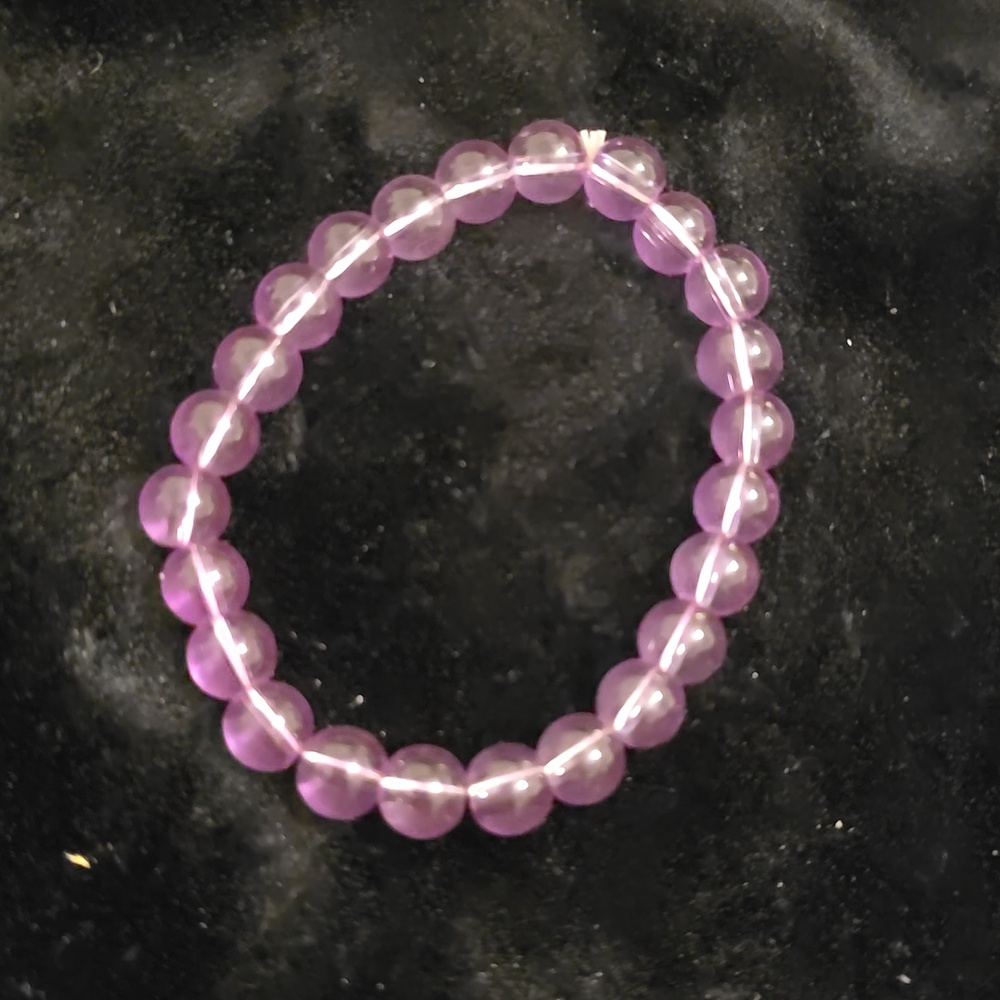 Purple beaded bracelet